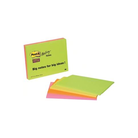 782244 Post-It 41304003 Post-It Meeting Notes 20x15(4) 